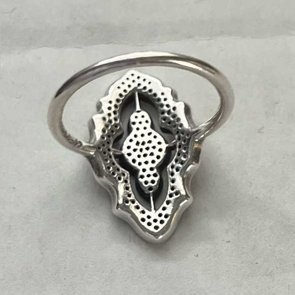 Pandora Sparkling Lace Statement Ring . - Picture 4 of 5